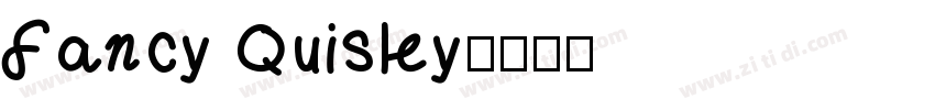Fancy Quisley字体转换
